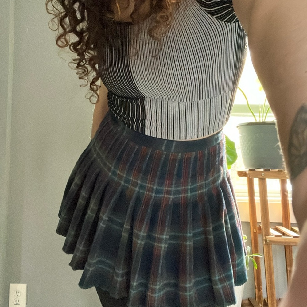 One of a Kind - Vintage Pendleton pleated mini skirt